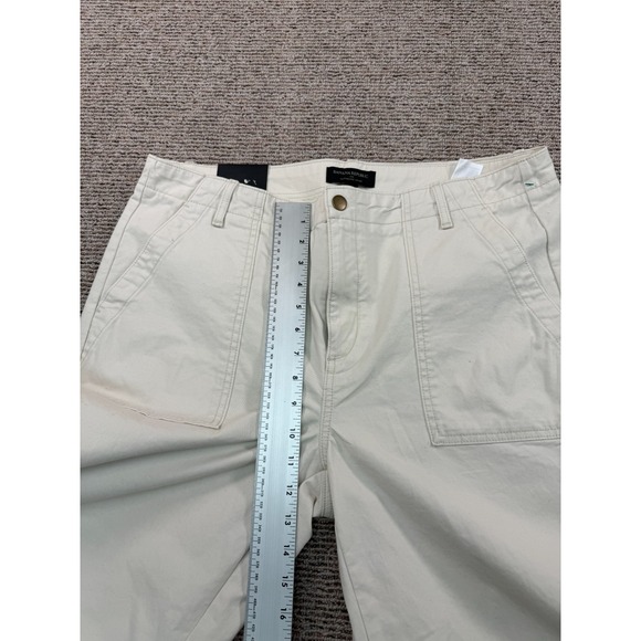 Banana Republic Womens Chino Parachute Pants 14 Beige Wide Leg Adjustable NWOT - Picture 10 of 15